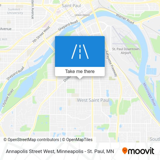 Annapolis Street West map