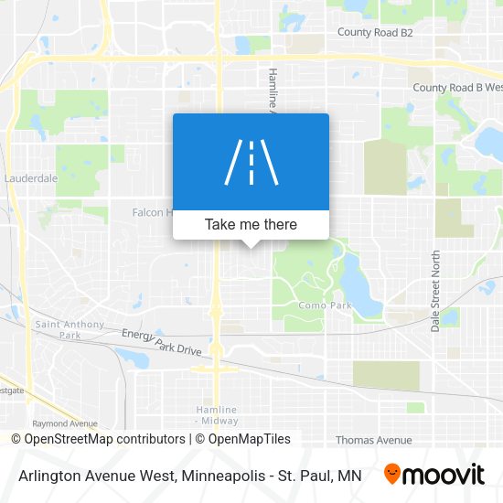 Arlington Avenue West map