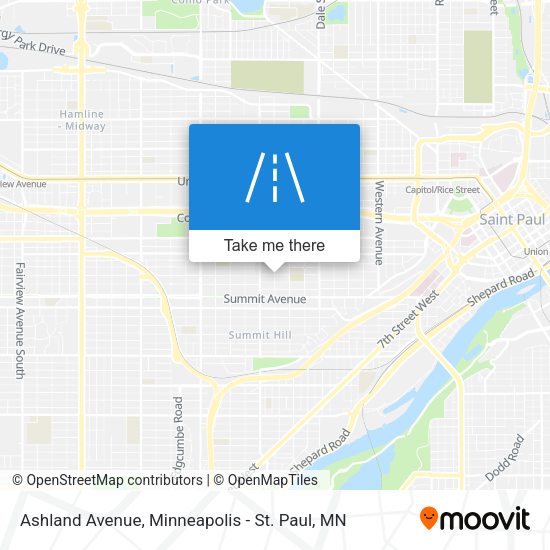Ashland Avenue map