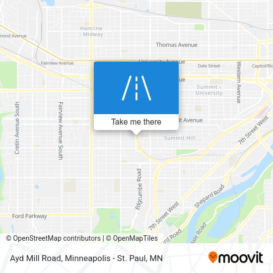 Ayd Mill Road map