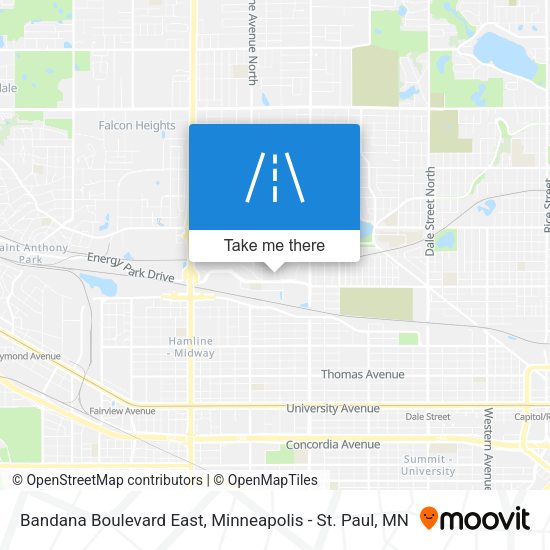 Bandana Boulevard East map