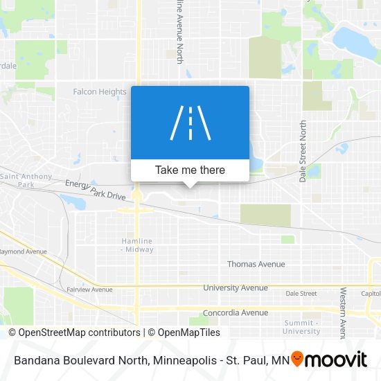 Bandana Boulevard North map