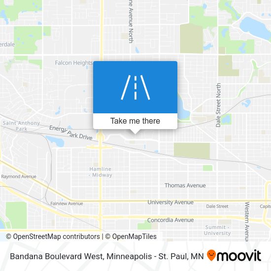 Mapa de Bandana Boulevard West