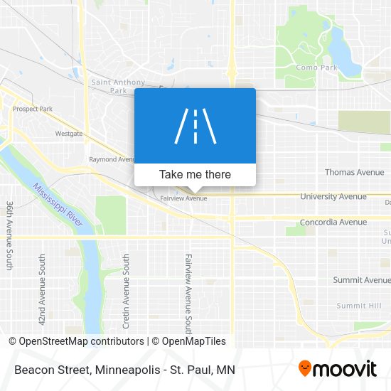 Beacon Street map