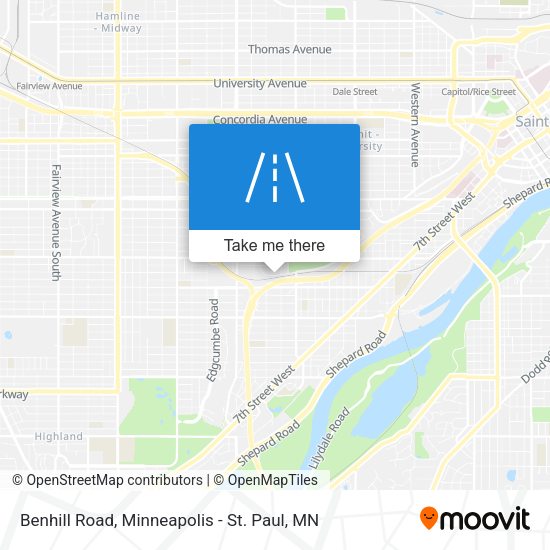 Benhill Road map