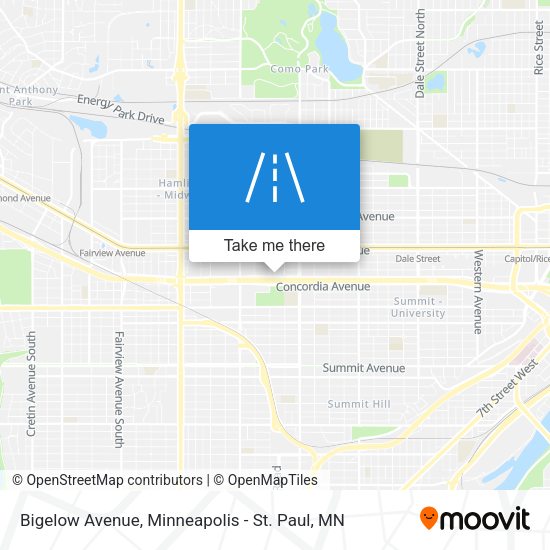 Bigelow Avenue map