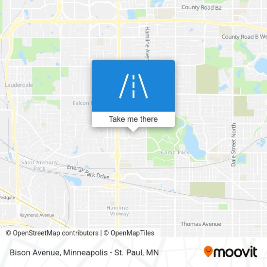 Bison Avenue map