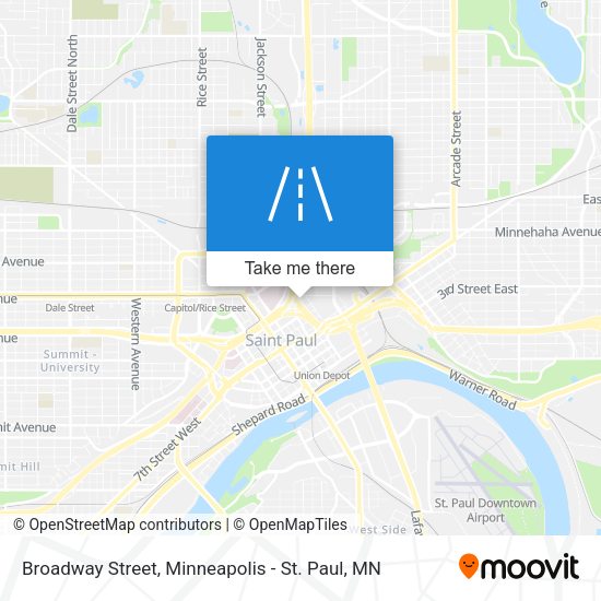 Broadway Street map