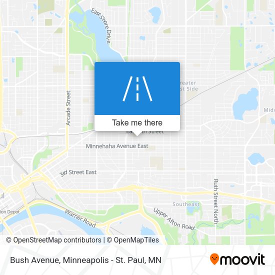 Bush Avenue map