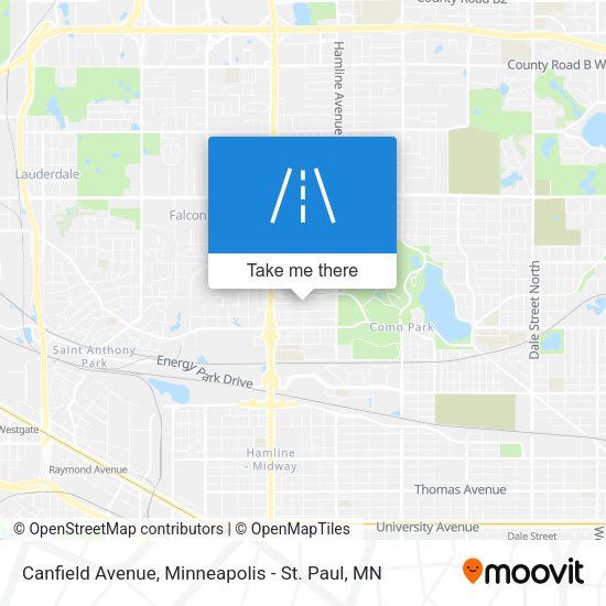 Canfield Avenue map