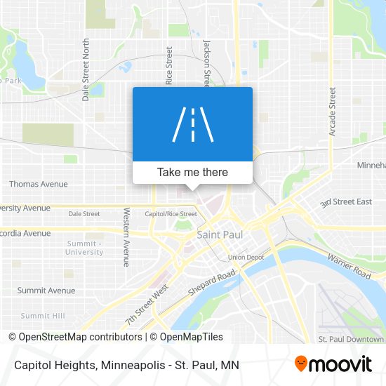 Capitol Heights map