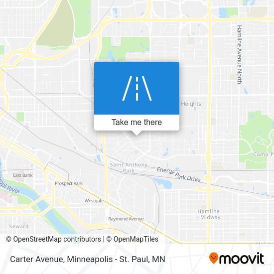 Carter Avenue map