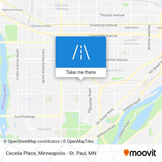 Cecelia Place map