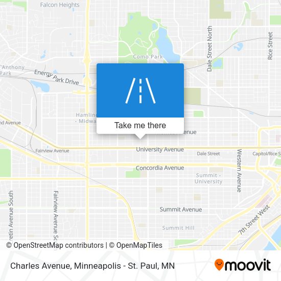 Charles Avenue map