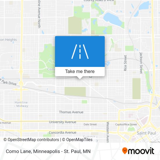 Como Lane map