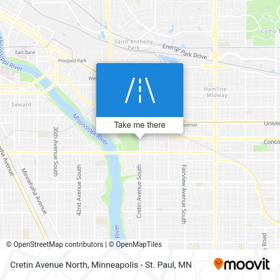 Mapa de Cretin Avenue North