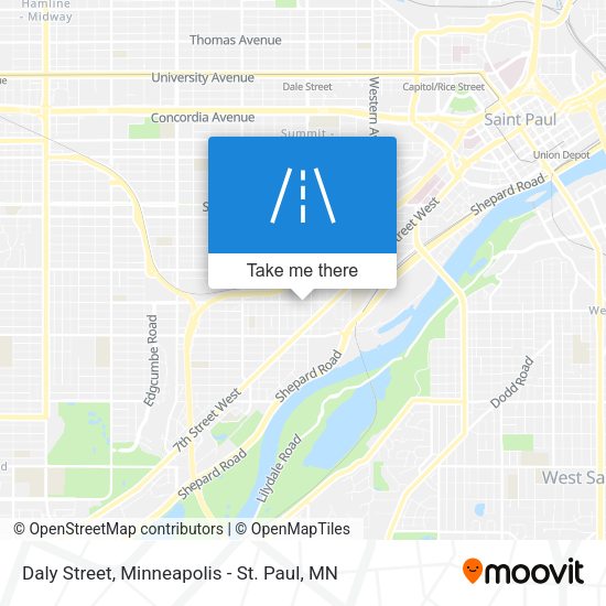Daly Street map