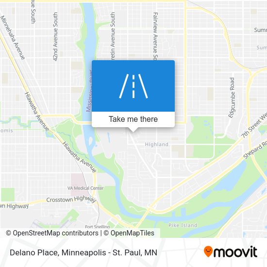 Delano Place map