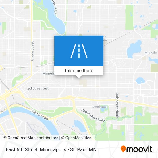 East 6th Street map