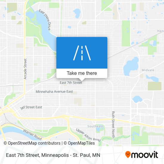 Mapa de East 7th Street