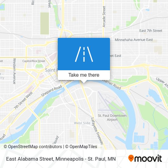 Mapa de East Alabama Street