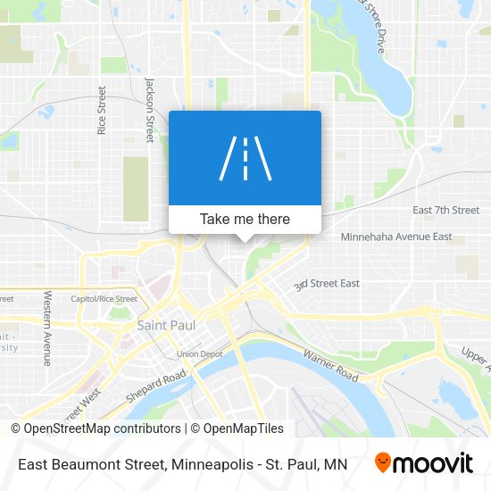 Mapa de East Beaumont Street