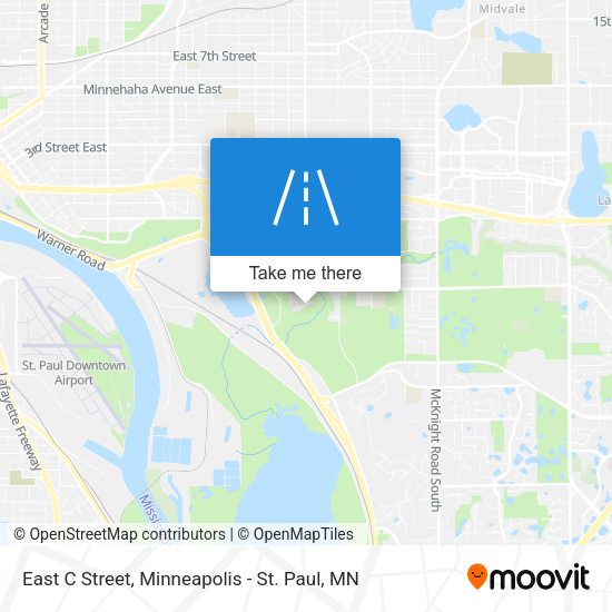 East C Street map