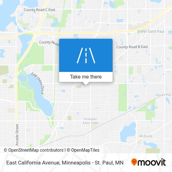 East California Avenue map