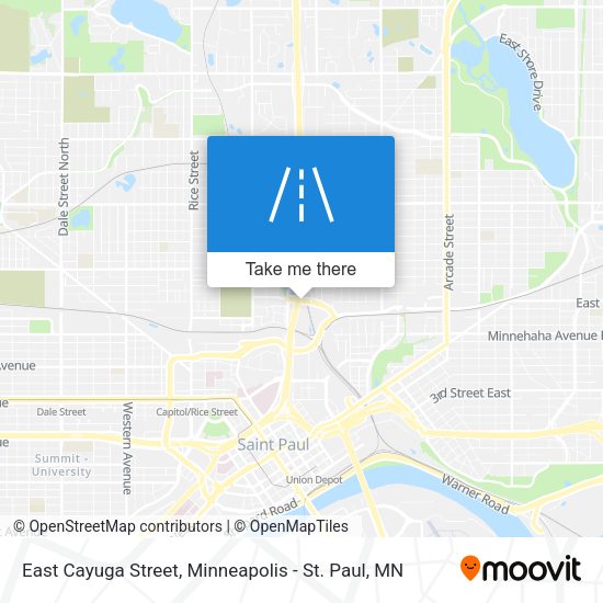 Mapa de East Cayuga Street