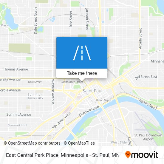 Mapa de East Central Park Place