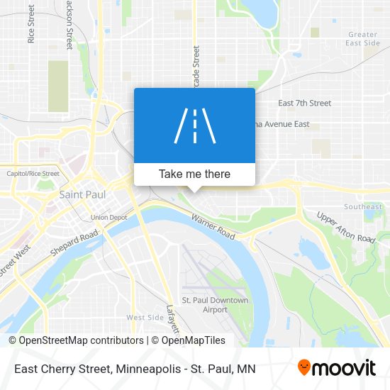 East Cherry Street map