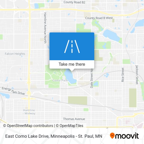 East Como Lake Drive map