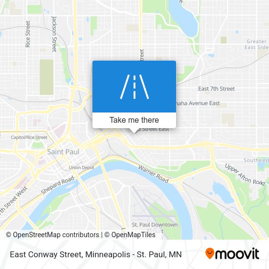 East Conway Street map