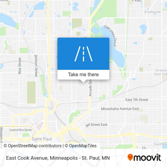 East Cook Avenue map