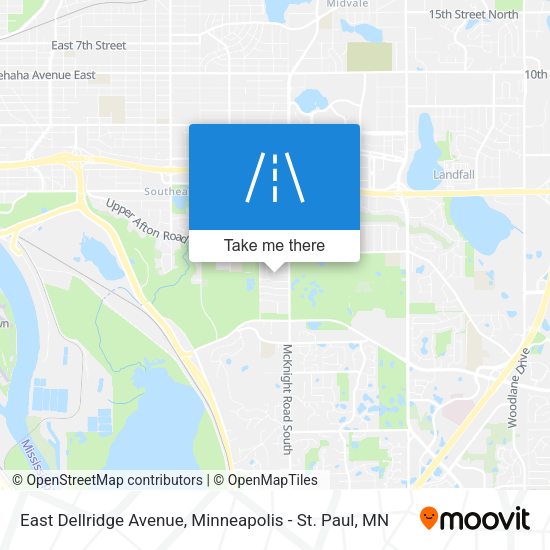 East Dellridge Avenue map