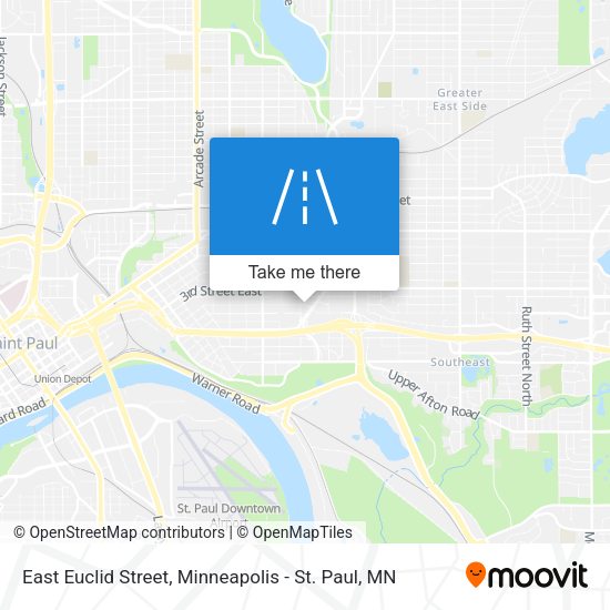 East Euclid Street map