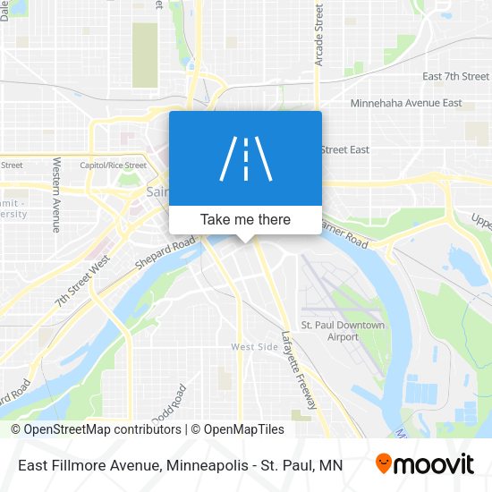 East Fillmore Avenue map