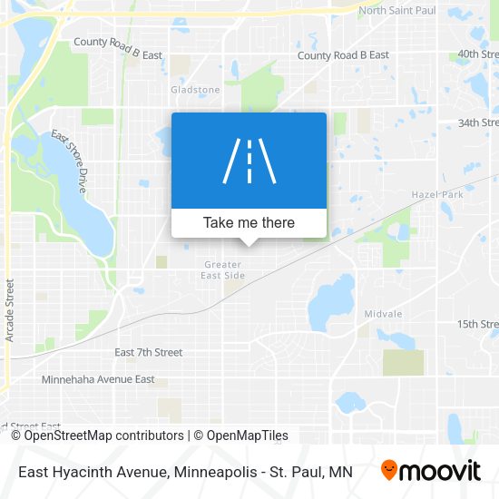 East Hyacinth Avenue map