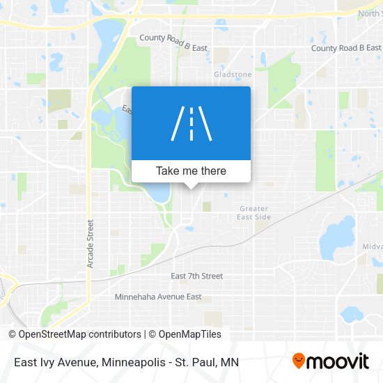 East Ivy Avenue map