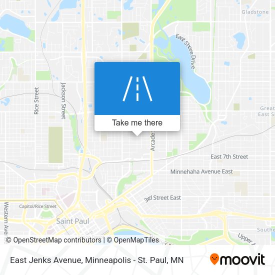 East Jenks Avenue map