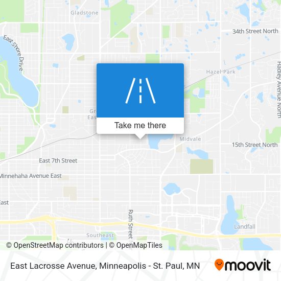 Mapa de East Lacrosse Avenue