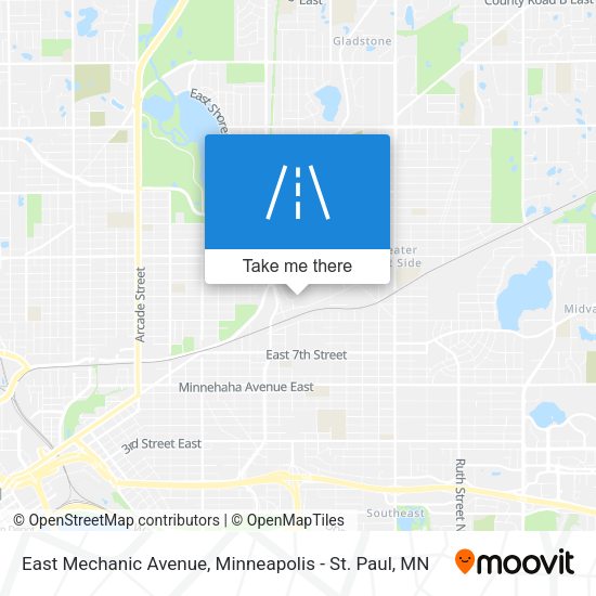 East Mechanic Avenue map
