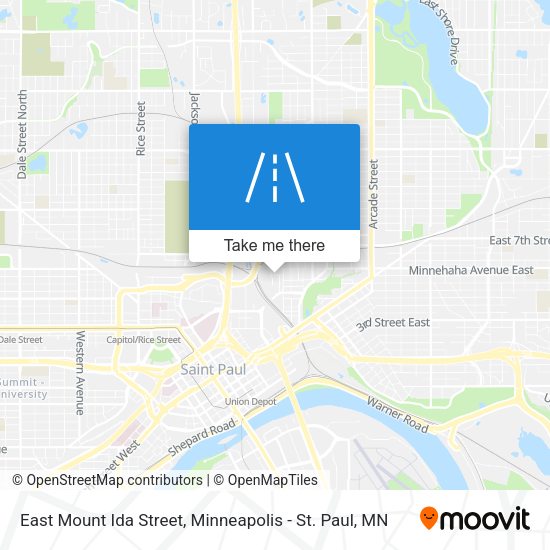 Mapa de East Mount Ida Street