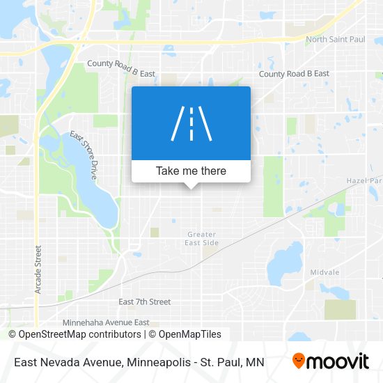 Mapa de East Nevada Avenue