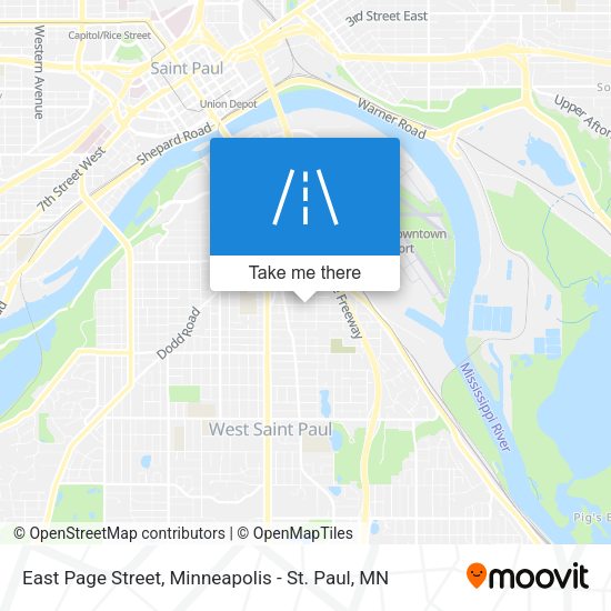 East Page Street map