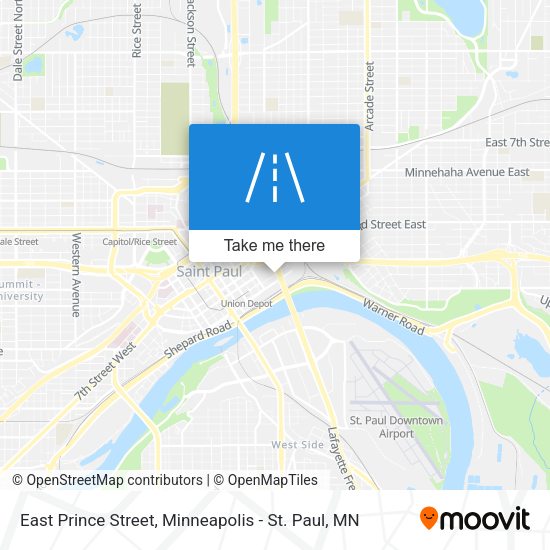 East Prince Street map