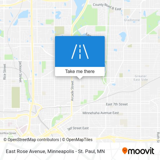 Mapa de East Rose Avenue
