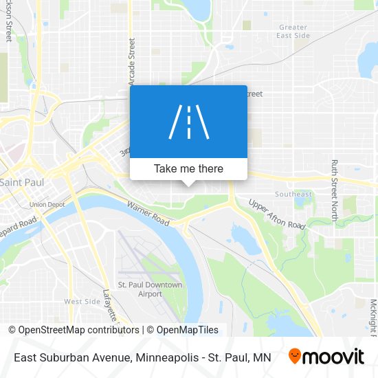 East Suburban Avenue map
