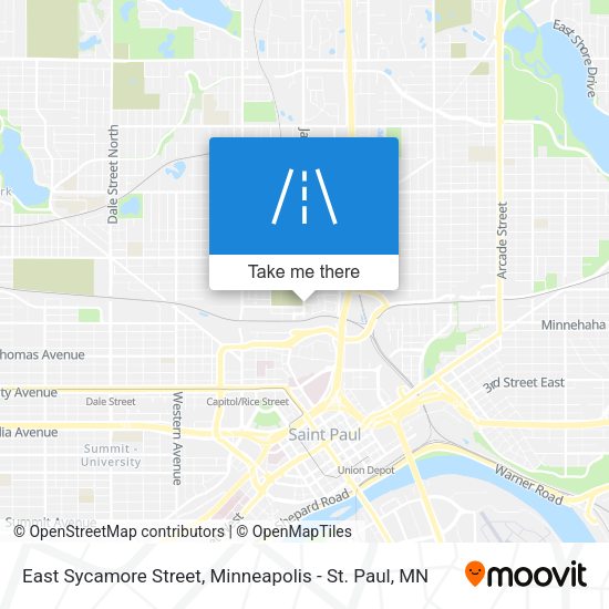 East Sycamore Street map