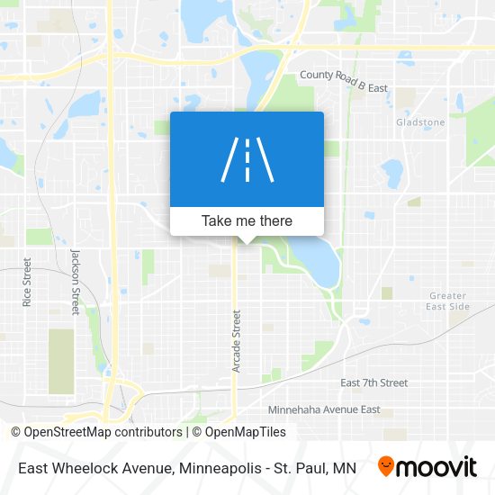 East Wheelock Avenue map